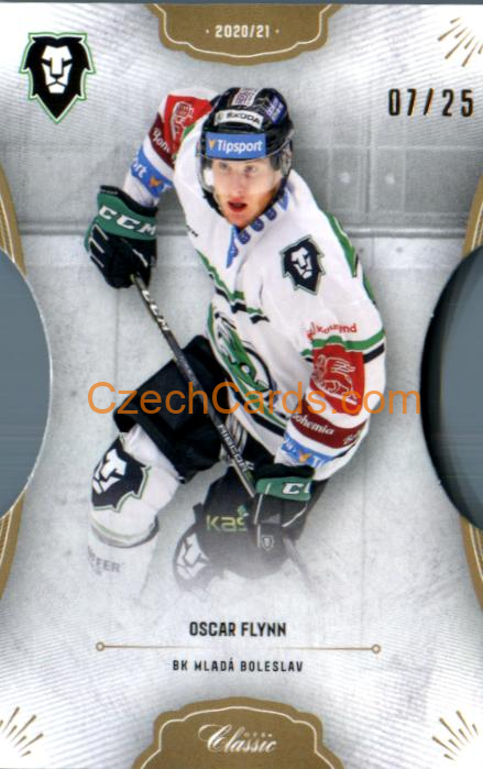 Oscar Flyn 2020/21 OFS hokejová karta Die Cut xx/25 #243