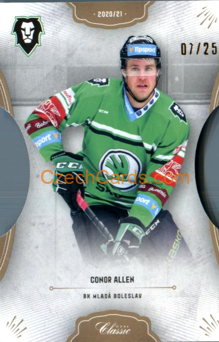 Conor Allen 2020/21 OFS hokejová karta Die Cut xx/25 #352