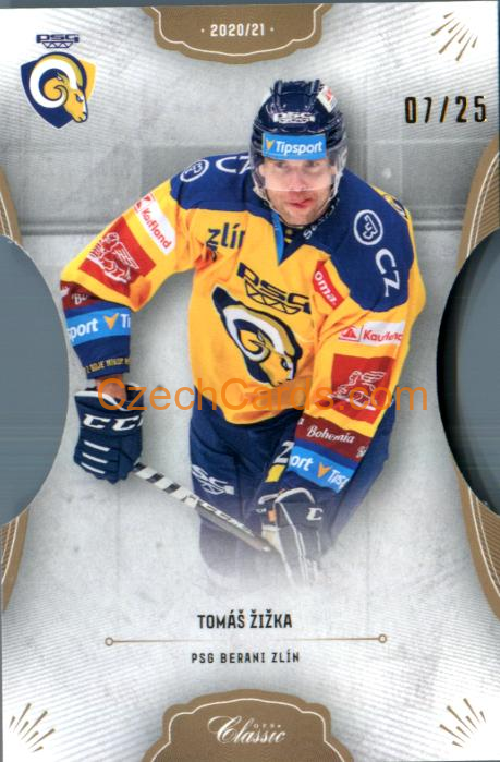 Tomáš Žižka 2020/21 OFS hokejová karta Die Cut xx/25 #364