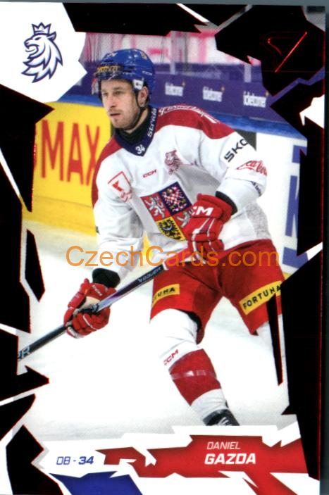 DANIEL GAZDA 2026 Sportzoo Hokejové Česko #8 Red