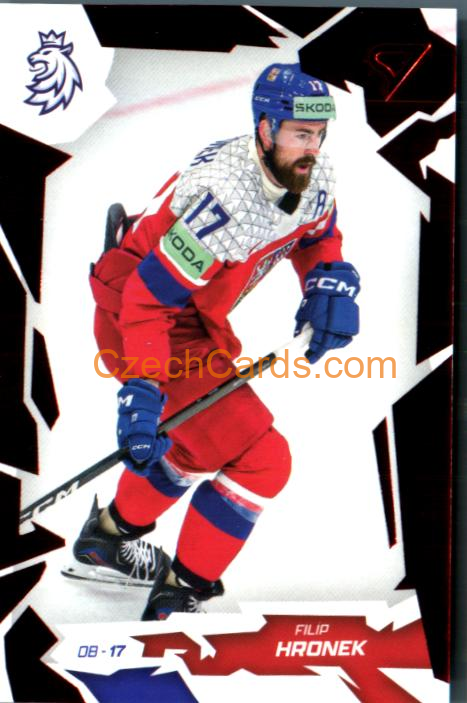 FILIP HRONEK 2026 Sportzoo Hokejové Česko #11 Red