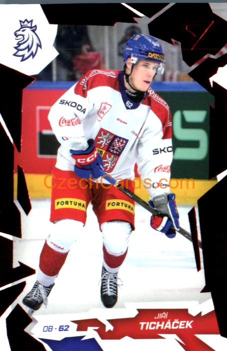 JIŘÍ TICHÁČEK 2026 Sportzoo Hokejové Česko #22 Red
