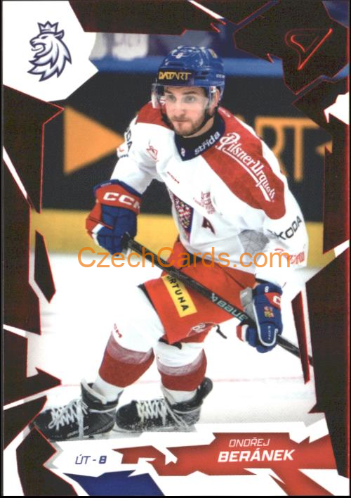 ONDŘEJ BERÁNEK 2026 Sportzoo Hokejové Česko #24 Red