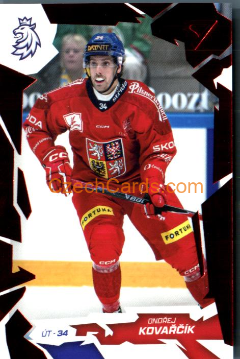 ONDŘEJ KOVAŘČÍK 2026 Sportzoo Hokejové Česko #38 Red