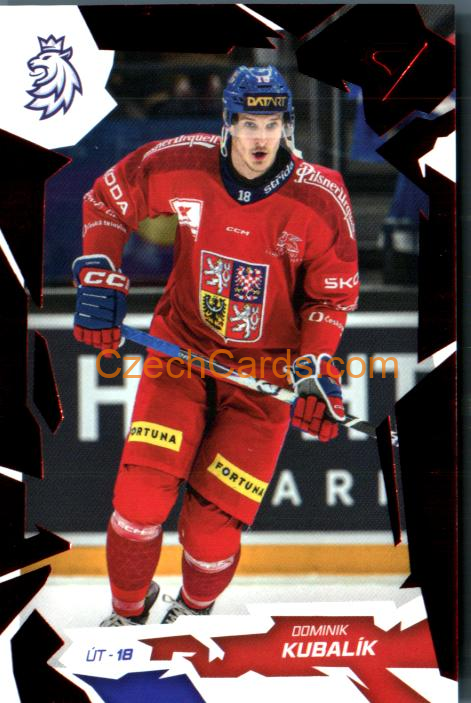 DOMINIK KUBALÍK 2026 Sportzoo Hokejové Česko #39 Red