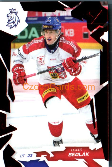 LUKÁŠ SEDLÁK 2026 Sportzoo Hokejové Česko #47 Red
