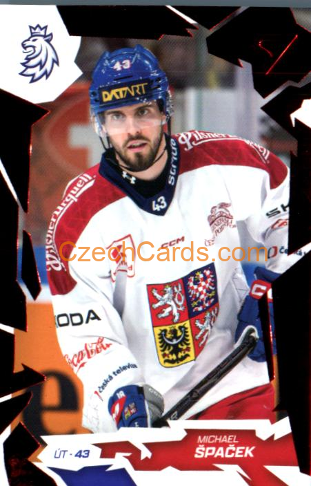 MICHAEL ŠPAČEK 2026 Sportzoo Hokejové Česko #49 Red