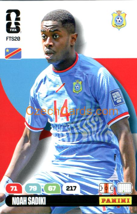 Noah Sadiki 2026 Panini FIFA World Cup #FTS20