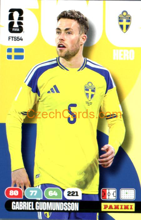 Gabriel Gudmundsson 2026 Panini FIFA World Cup #FTS54