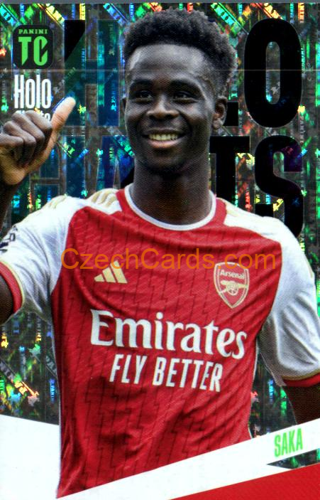 Bukayo Saka 2024 Panini Top Class Holo Giants HG-BS