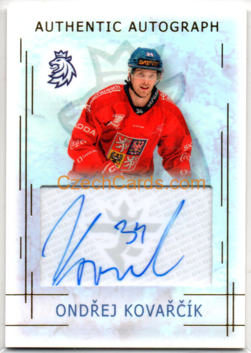 Ondřej Kovařčík 2025/26 Real Cards Autograph xx/17