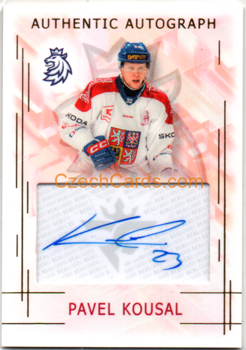Pavel Kousal 2025/26 Real Cards Autograph xx/17
