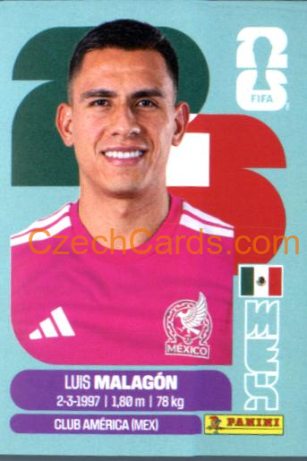 Luis Malagón 2026 Panini World Cup Sticker #MEX2