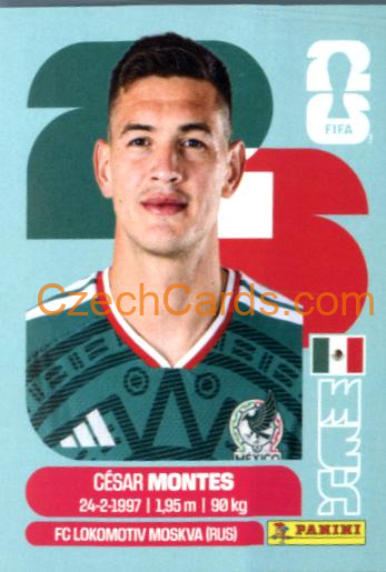 Cesar Montes 2026 Panini World Cup Sticker #MEX5