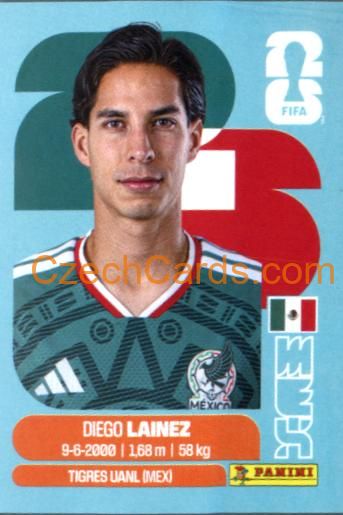 Diego Lainez 2026 Panini World Cup Sticker #MEX8
