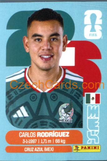 Carlos Rodriguez 2026 Panini World Cup Sticker #MEX9