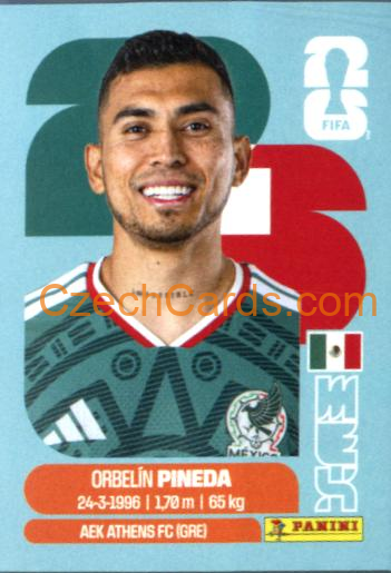 Orbelin Pineda 2026 Panini World Cup Sticker #MEX11