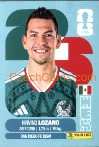Hirving Lozano 2026 Panini World Cup Sticker #MEX15