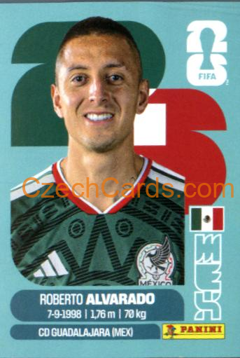 Roberto Alvarado 2026 Panini World Cup Sticker #MEX19