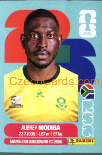 Aubrey Modiba 2026 Panini World Cup Sticker #RSA4