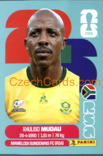 Khuliso Mudau 2026 Panini World Cup Sticker #RSA9