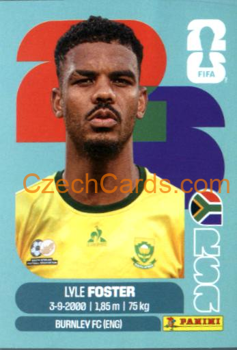 Lyle Foster 2026 Panini World Cup Sticker #RSA17