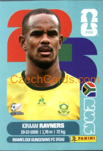 Iqraam Rayners 2026 Panini World Cup Sticker #RSA18