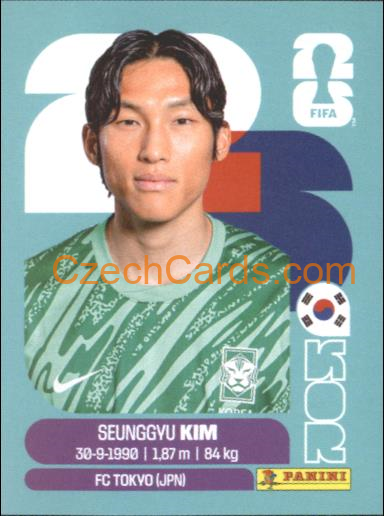 Seung-Gyu Kim 2026 Panini World Cup Sticker #KOR3