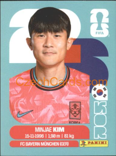Min-jae Kim 2026 Panini World Cup Sticker #KOR4