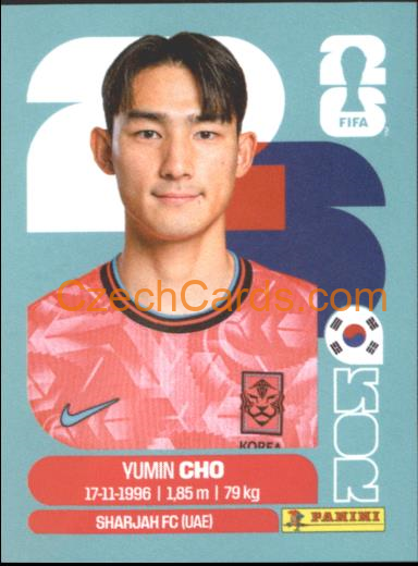 Yu-min Cho 2026 Panini World Cup Sticker #KOR5