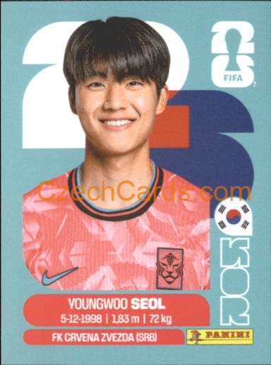 Young-woo Seol 2026 Panini World Cup Sticker #KOR6