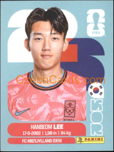 Han-beom Lee 2026 Panini World Cup Sticker #KOR7