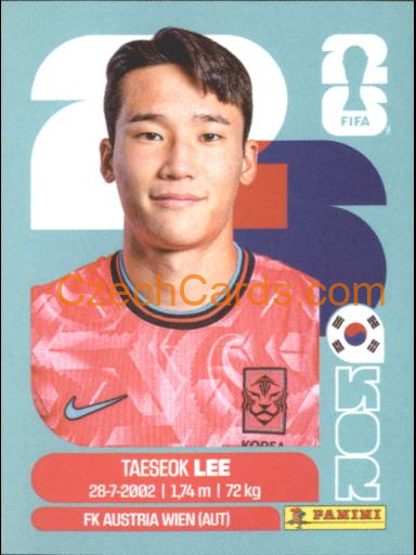 Tae-seok Lee 2026 Panini World Cup Sticker #KOR8
