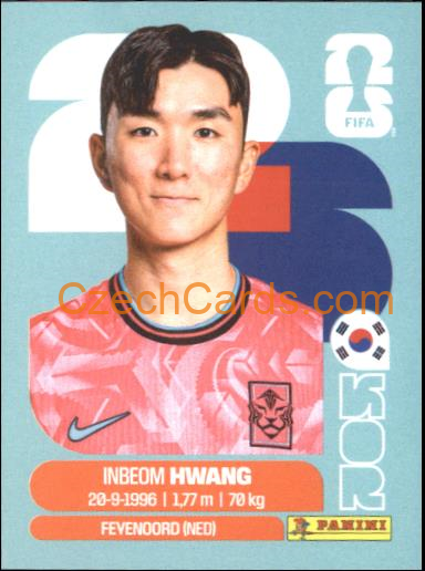 In-beom Hwang 2026 Panini World Cup Sticker #KOR11