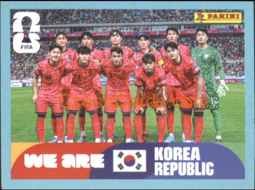 Team Photo South Korea 2026 Panini World Cup Sticker #KOR13