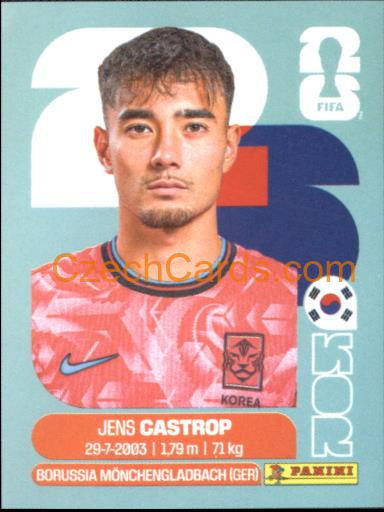 Jens Castrop 2026 Panini World Cup Sticker #KOR15