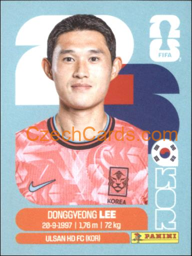 Dongg-yeong Lee 2026 Panini World Cup Sticker #KOR16