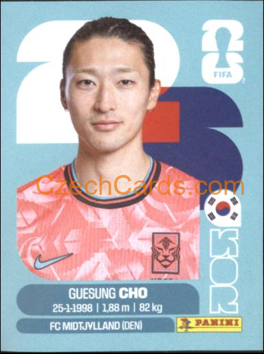 Gue-sung Cho 2026 Panini World Cup Sticker #KOR17