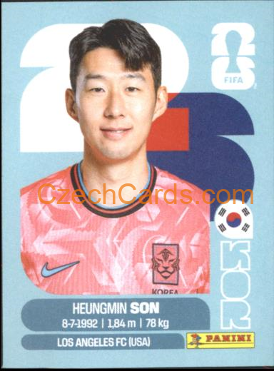 Heung-min Son 2026 Panini World Cup Sticker #KOR18