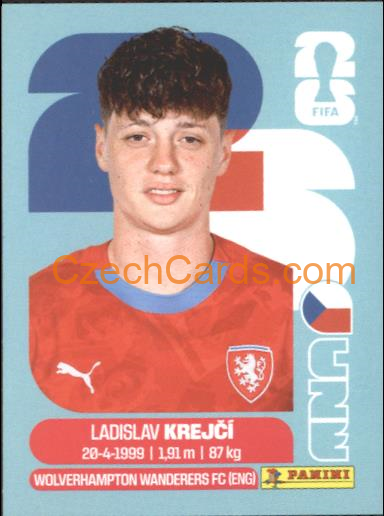 Ladislav Krejci 2026 Panini World Cup Sticker #CZE4