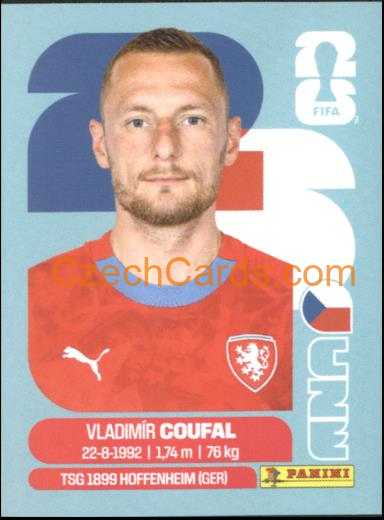 Vladimir Coufal 2026 Panini World Cup Sticker #CZE5