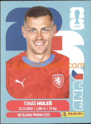 Tomas Holes 2026 Panini World Cup Sticker #CZE7