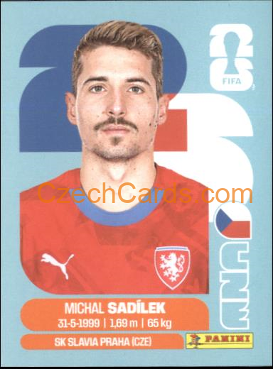 Michal Sadilek 2026 Panini World Cup Sticker #CZE9