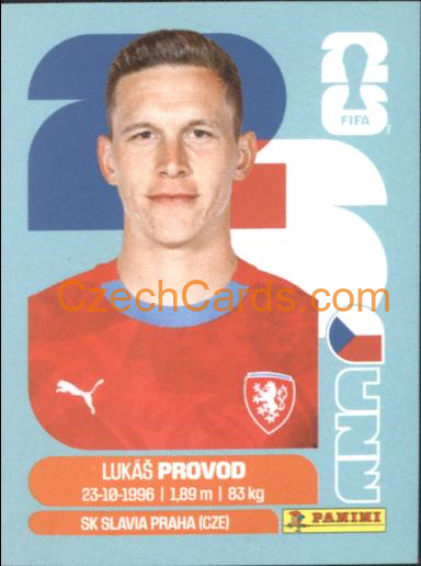 Lukas Provod 2026 Panini World Cup Sticker #CZE10