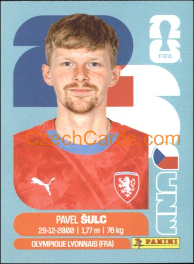 Pavel Sulc 2026 Panini World Cup Sticker #CZE14