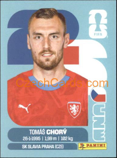 Tomas Chory 2026 Panini World Cup Sticker #CZE17