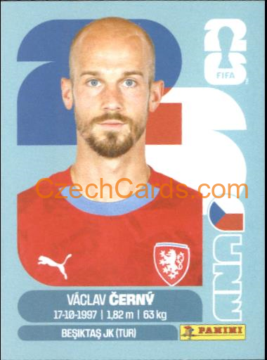 Vaclav Cerny 2026 Panini World Cup Sticker #CZE18