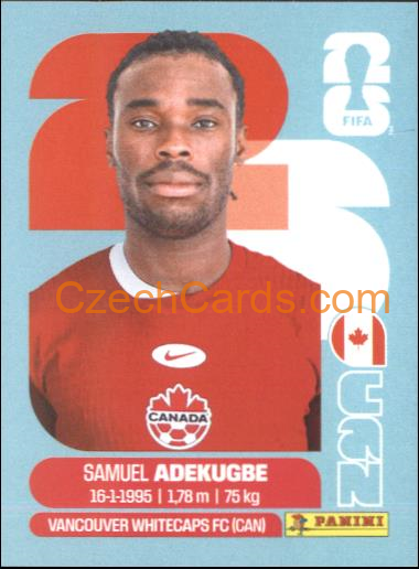Samuel Adekugbe 2026 Panini World Cup Sticker #CAN5