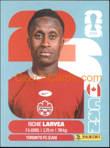 Richie Laryea 2026 Panini World Cup Sticker #CAN6