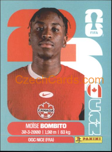 Moïse Bombito 2026 Panini World Cup Sticker #CAN8